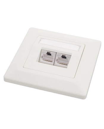 Solarix outlet CAT6 STP 2 x RJ45 podtynkowy biały nr 2