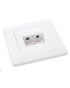 Solarix outlet CAT6 STP 2 x RJ45 podtynkowy biały - nr 5