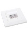 Solarix outlet CAT6 STP 2 x RJ45 podtynkowy biały - nr 8