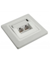 Solarix outlet CAT6 UTP 2 x RJ45 podtynkowy biały - nr 5