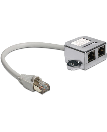 Delock adapter rozdzielacz spliter RJ-45 na 2XRJ-45