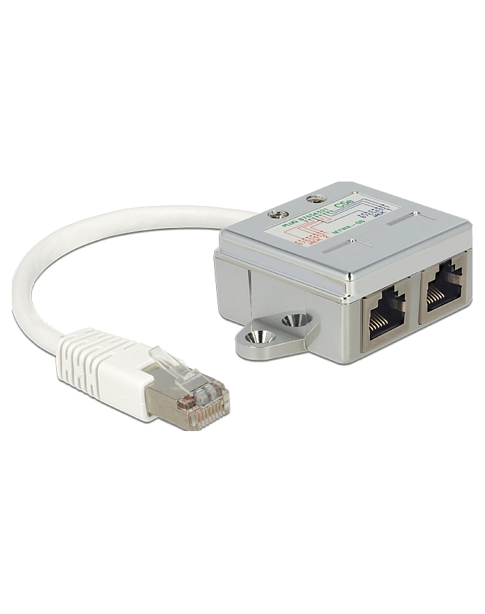 Delock adapter rozdzielacz spliter RJ-45 na 2XRJ-45 główny