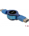 Delock przedłużacz USB 3.0 AM-AF 1M, zwijany na rolce - nr 11
