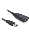 Delock przedłużacz aktywny USB 3.0 AM-AF 5M, czarny - nr 30