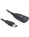 Delock przedłużacz aktywny USB 3.0 AM-AF 5M, czarny - nr 33