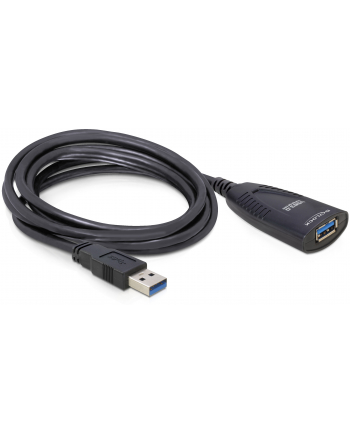 Delock przedłużacz aktywny USB 3.0 AM-AF 5M, czarny