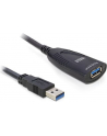 Delock przedłużacz aktywny USB 3.0 AM-AF 5M, czarny - nr 22