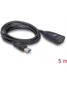 Delock przedłużacz aktywny USB 3.0 AM-AF 5M, czarny - nr 36