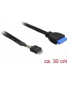 Delock Cable USB 3.0 płyta główna (F) > USB 2.0 płyta główna (M), 0.3m - nr 30