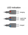 Delock kabel USB micro AM-MBM5P 2.0 + wskaźnik ładowania LED, 1.5M - nr 17