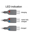 Delock kabel USB micro AM-MBM5P 2.0 + wskaźnik ładowania LED, 1.5M - nr 44