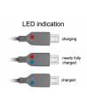 Delock kabel USB micro AM-MBM5P 2.0 + wskaźnik ładowania LED, 1.5M - nr 6
