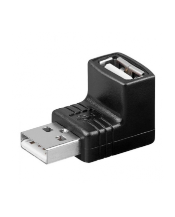 Manhattan Adapter Hi-Speed USB A męski na A żeński, kątowy