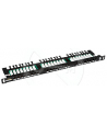 Solarix 19'' patch panel UTP CAT5E 24xRJ45 vyvaz.lištou czarny z 0,5 U - nr 1