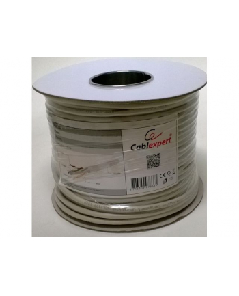 Gembird kabel instalacyjny FTP, 4x2, kat. 5e, CCA, linka AL-CU, 100m, szary