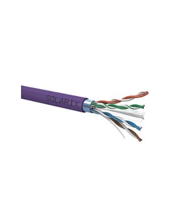 Instalacja kablowa Solarix CAT6 FTP LSOH drut 500m/box