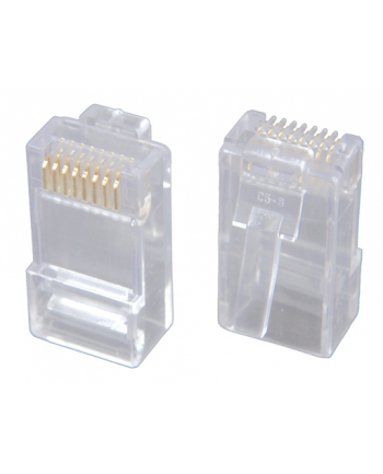 Solarix modular plug 8p8c CAT6 folded, unshielded, for wire (100p)