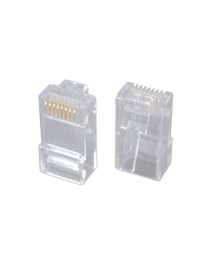 Solarix modular plug 8p8c CAT6 folded, unshielded, for wire (100p) główny