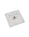 Solarix outlet CAT6 UTP 1 x RJ45 podtynkowy biały - nr 1