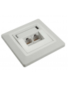 Solarix outlet CAT6 STP 2 x RJ45 podtynkowy biały - nr 7