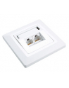 Solarix outlet CAT6 UTP 2 x RJ45 podtynkowy biały - nr 4