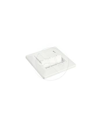 Solarix wtyczka modułowa do 3 Keystone ukrytym biały