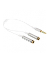 Delock Kabel Jack Stero Mini(M) 3.5mm 3-PIN > Jack Stereo mini(F) 3-PIN x2, 25cm - nr 11