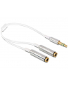 Delock Kabel Jack Stero Mini(M) 3.5mm 3-PIN > Jack Stereo mini(F) 3-PIN x2, 25cm - nr 3