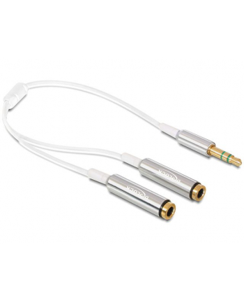 Delock Kabel Jack Stero Mini(M) 3.5mm 3-PIN > Jack Stereo mini(F) 3-PIN x2, 25cm