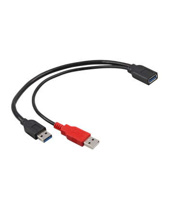 Delock kabel USB-A(M) x2 -> AF 3.0, 30cm