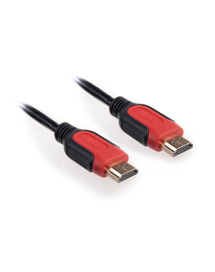 Equip kabel monitorowy HDMI-HDMI V1.4 GOLD, 1m, czarny główny