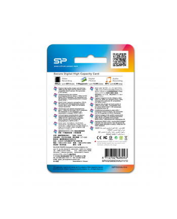 SILICON POWER 32GB, SDHC UHS-I, SDR 50 mode, Class 10