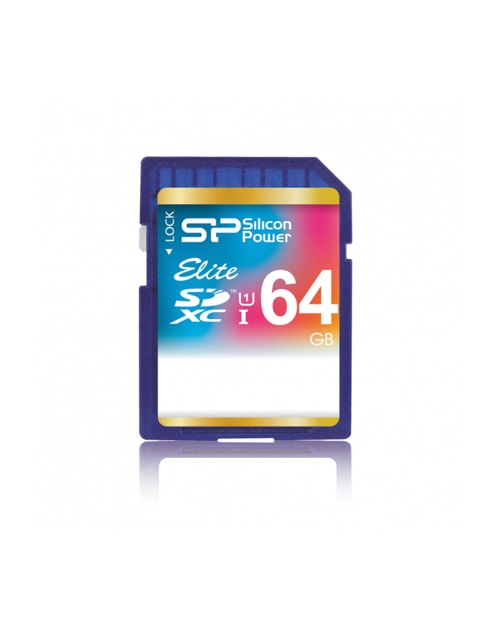 SILICON POWER 64GB, SDXC Elite UHS-I, Class 10, up to 50/15 MB/s in reading and writing główny