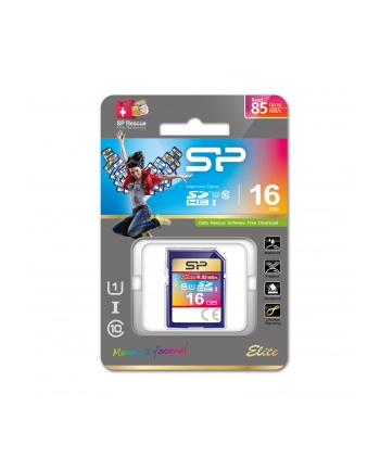 SILICON POWER 16GB, SDHC UHS-I, SDR 50 mode, Class 10 nr 1