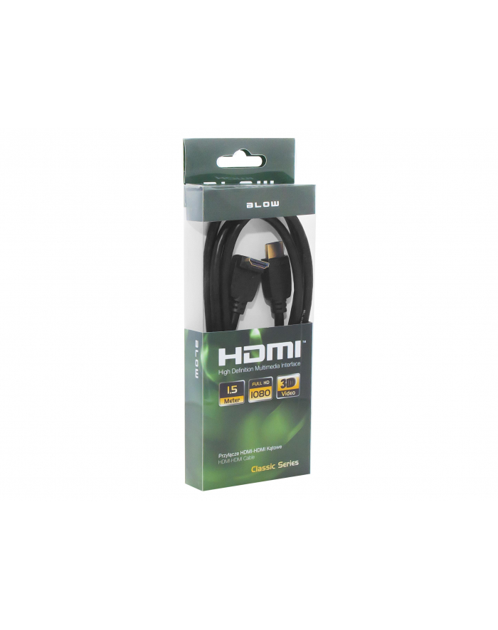 BLOW Przył.HDMI-HDMI CLASSIC katowe 1 5m główny