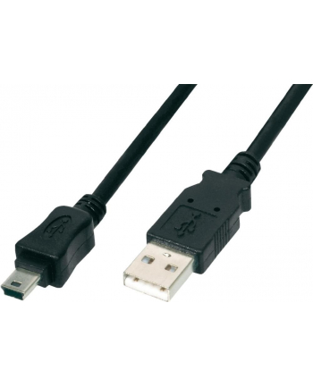 Kabel USB ASSMANN 2.0 A/M - mini B/M, 1,8m