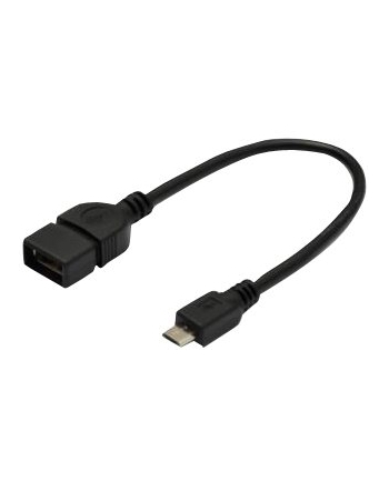 Kabel OTG USB ASSMANN 2.0 A /F - microUSB B/M 0,2m