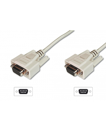 Kabel szeregowy ASSMANN 9pin /Ż - 9pin /Ż  2m nr 1