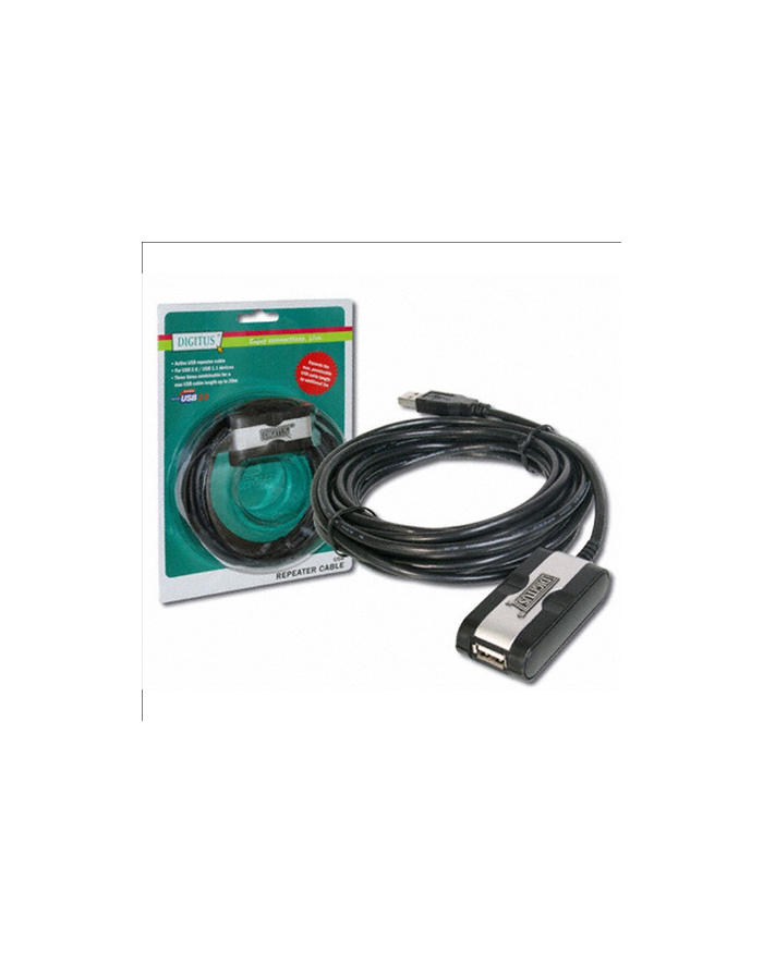 Kabel repeater USB 2.0 DIGITUS, 5m główny