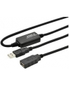 Przedłużacz USB 2.0A /M - USB A/Ż DIGITUS 10m  czarny - nr 16