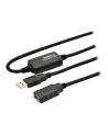 Przedłużacz USB 2.0A /M - USB A/Ż DIGITUS 10m  czarny - nr 23