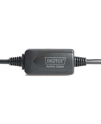 Przedłużacz USB 2.0A /M - USB A/Ż DIGITUS 10m  czarny