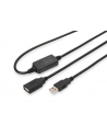 Przedłużacz USB 2.0A /M - USB A/Ż DIGITUS 10m  czarny - nr 27