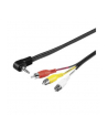 Kabel Audio Video 1.5m 4-stykowy 3.5 mm Mini Jack typ L -> 3 x Cinch - nr 1