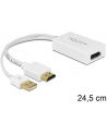 Delock adapter HDMI(F)->Displayport(F) + zasilanie USB - nr 15