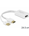 Delock adapter HDMI(F)->Displayport(F) + zasilanie USB - nr 4