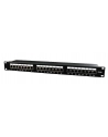 Gembird patch panel 19'' 24 port 1U kat.5e ekranowany, czarny - nr 3