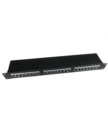 Gembird patch panel 19'' 24 port 1U kat.5e ekranowany, czarny nr 2