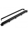 Gembird patch panel 19'' 24 port 1U kat.5e z półką do organizacji kabli, czarny - nr 4