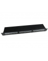 Gembird patch panel 19'' 24 port 1U kat.5e ekranowany, czarny - nr 3